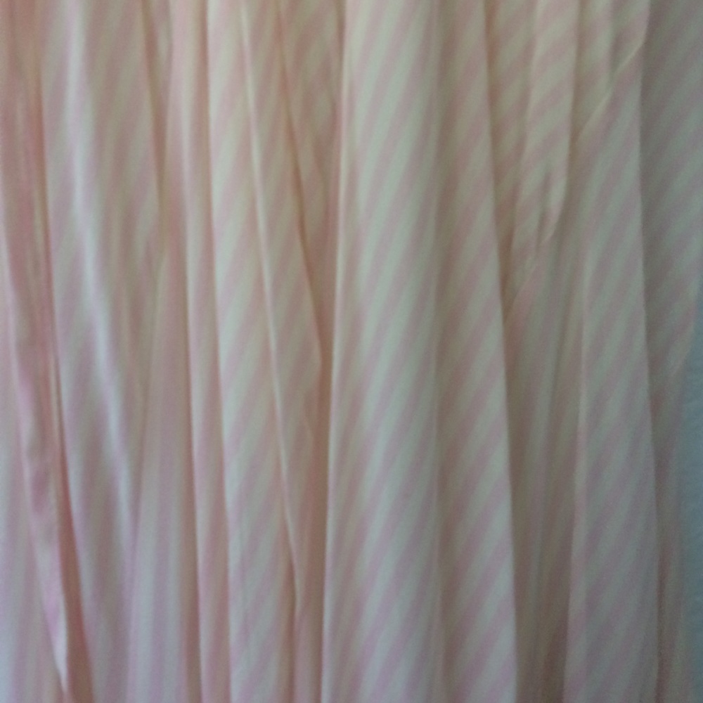 MaxAzria Collection Silk Pink Striped Wrap Dress - Picture 5 of 6